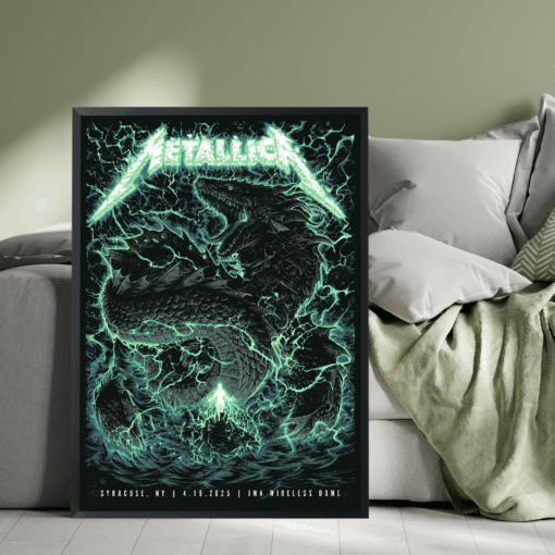 Metallica M72 World Tour Syracuse Poster April 19 2025 JMA Wireless Dome 2