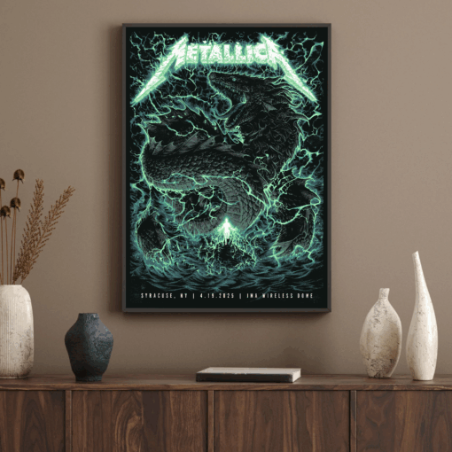 Metallica M72 World Tour Syracuse Poster April 19 2025 JMA Wireless Dome 3