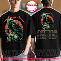 Metallica M72 World Tour T-Shirt – Philadelphia May 23–25, 2025 – Lincoln Financial Field – Eagle & Skull Design – Official Tour Shirt
