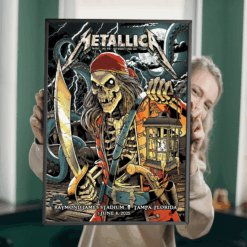 Metallica M72 World Tour Tampa Poster June 8 2025 Raymond James Stadium Concert Wall Art 2
