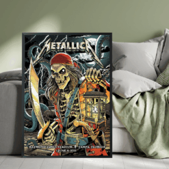 Metallica M72 World Tour Tampa Poster June 8 2025 Raymond James Stadium Concert Wall Art 3