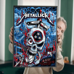 Metallica Nashville 2025 Concert T Shirt Warrior Skull Design M72 Tour Pop Up Tee at Nissan Stadium 1