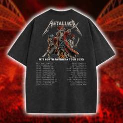 Metallica Tampa Night 1 Washed T Shirt M72 World Tour 2025 June 6 at Raymond James Stadium 3