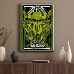 Metallica x Squindo Poster 104 Seasons of Art Limited Edition Skull Tentacles Canvas Wall Art 1