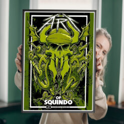 Metallica x Squindo Poster 104 Seasons of Art Limited Edition Skull Tentacles Canvas Wall Art 3