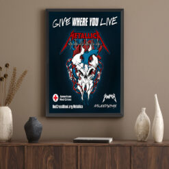 Red Cross Metallica Limited Edition Poster Give Where You Live Campaign Jul 29 2025–Feb 28 2026 1