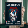 Red Cross Metallica Limited Edition Poster Give Where You Live Campaign Jul 29 2025–Feb 28 2026 3
