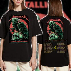 Metallica m72 world tour t shirt philadelphia eagle skull design 2