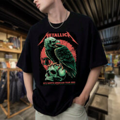 Metallica m72 world tour t shirt philadelphia eagle skull design 3