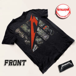 Front view of Metallica Fifth Member Poster Art Logo T-shirt official band merchandise