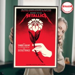 Metallica Helping Hands Concert & Auction 2024 Poster – December 13, Los Angeles – Exclusive Limited Edition Artwork 1
