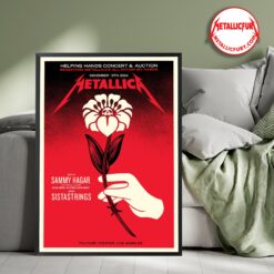 Metallica Helping Hands Concert & Auction 2024 Poster – December 13, Los Angeles – Exclusive Limited Edition Artwork 2