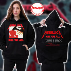 Metallica Kill ’Em All Hoodie Iconic Debut Album 1983 Artwork Unisex Pullover 2