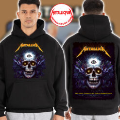 Metallica M72 Charlotte Skull Design Hoodie Bank of America Stadium May 31 2025 1