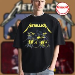 Metallica M72 Lars Ulrich Drum Set T-Shirt Band Instrument Tee 3