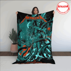 Metallica North American Tour 2025 Blanket – M72 Cthulhu Artwork Concert Throw