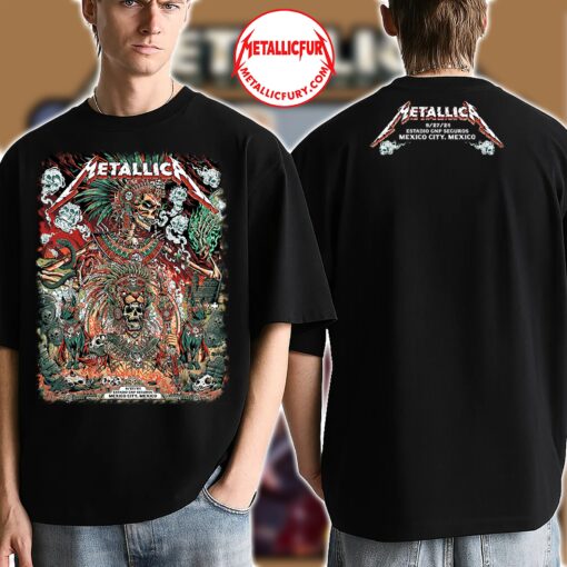 Metallica M72 World Tour 2024 Mexico City Night 3 T-Shirt September 27 exclusive concert tour merch 1