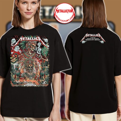Metallica M72 World Tour 2024 Mexico City Night 3 T-Shirt September 27 exclusive concert tour merch 2