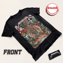 Front view of Metallica M72 World Tour 2024 Mexico City Night 3 T-Shirt September 27