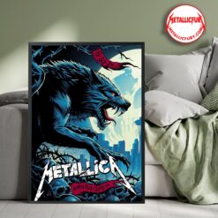 Metallica M72 World Tour 2024 Seattle Night 1 Poster – August 30, 2024 Lumen Field – Exclusive Concert Collectible Artwork