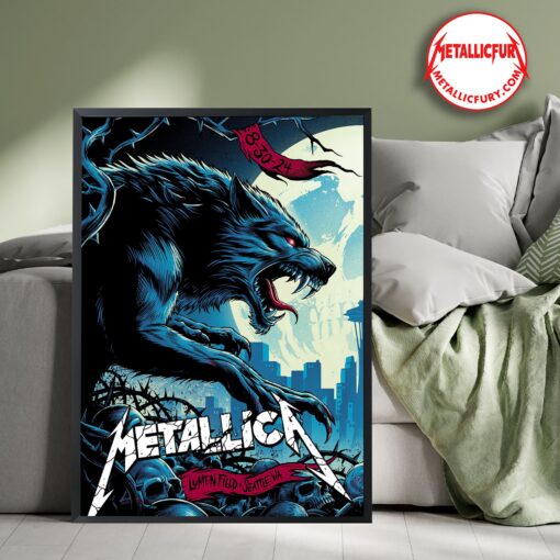 Metallica M72 World Tour 2024 Seattle Night 1 Poster – August 30, 2024 Lumen Field – Exclusive Concert Collectible Artwork
