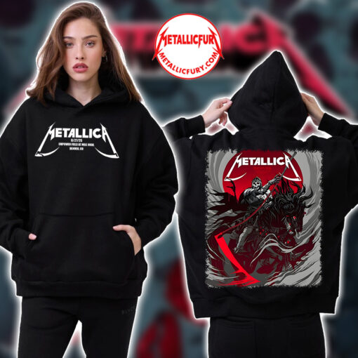 Metallica M72 World Tour 2025 Denver Hoodie June 27 29 Empower Field at Mile High 2