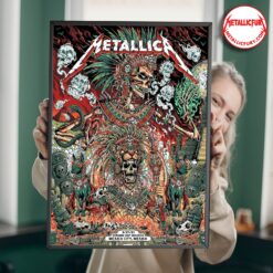 Metallica Mexico City Night 3 Poster M72 World Tour 2024 September 27 Exclusive Artwork 1