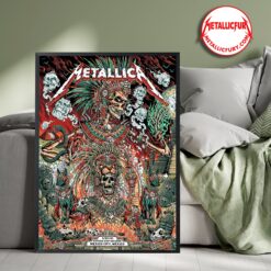 Metallica Mexico City Night 3 Poster M72 World Tour 2024 September 27 Exclusive Artwork 2