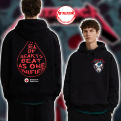 Metallica Red Cross Give Where You Live Campaign Hoodie Limited Edition Blood Donation Gear 3