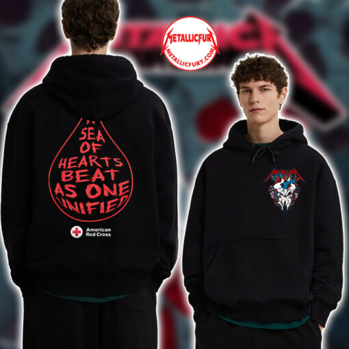 Metallica Red Cross Give Where You Live Campaign Hoodie Limited Edition Blood Donation Gear 3