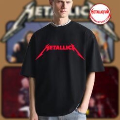 Metallica Red Logo T Shirt Classic Band Tee Official Merchandise 2