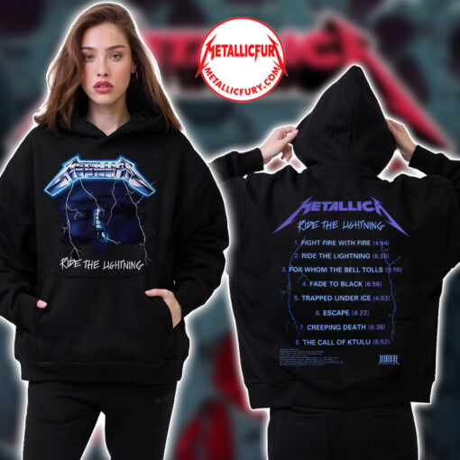 Metallica Ride The Lightning Pullover Hoodie 2