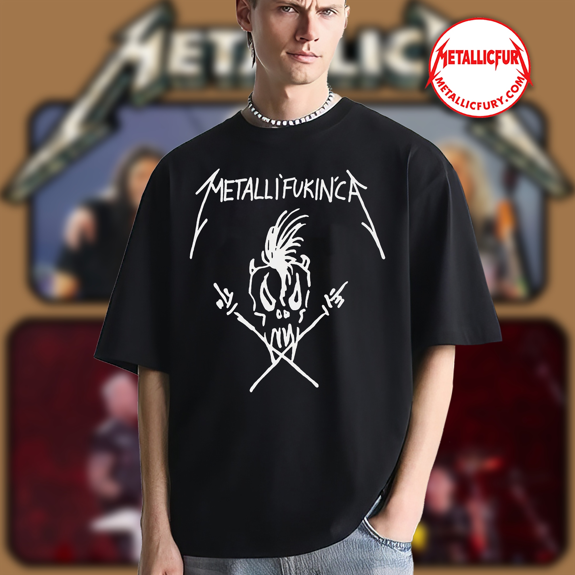 Metalli'fukin'ca Metallica Graphic T-Shirt – 100% Organic