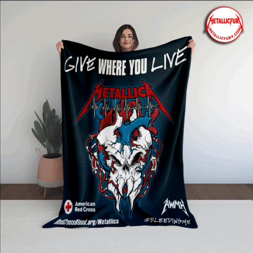 Red Cross Metallica Blanket Give Where You Live Campaign