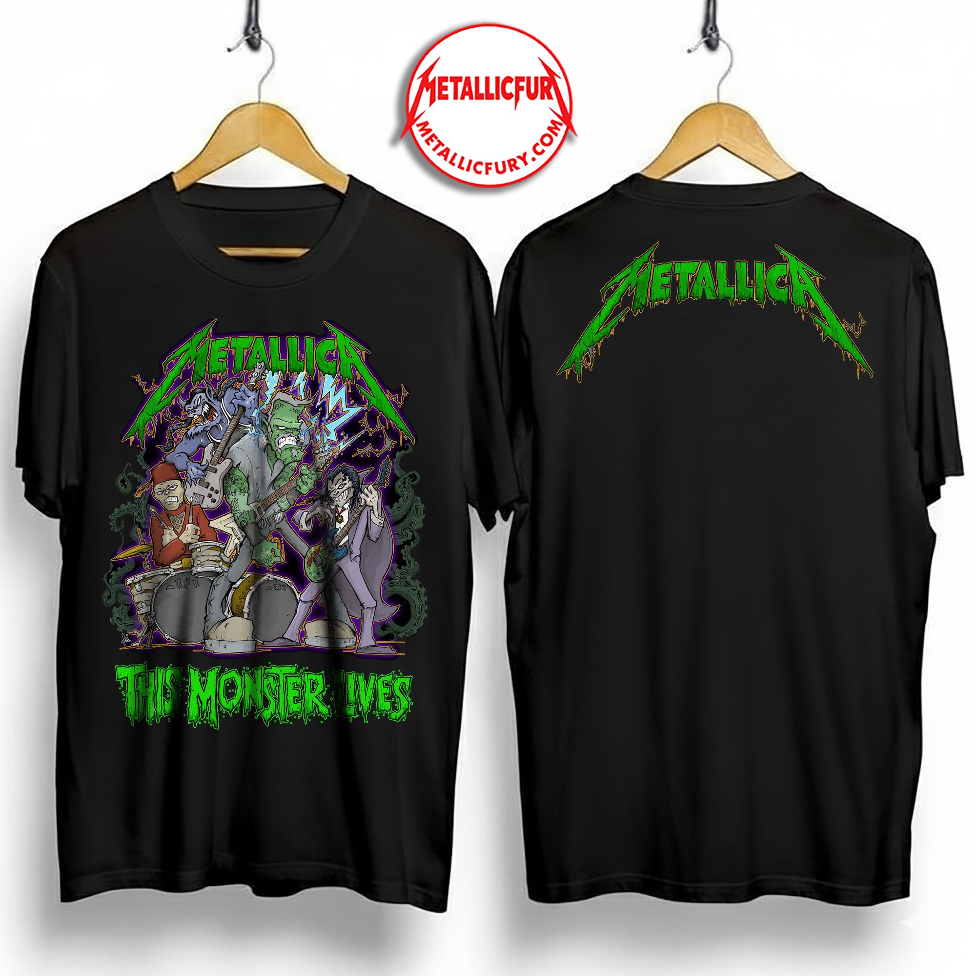 Metallica Happy Halloween 2025 T-Shirt – 'This Monster Lives' Artwork – Metalli-Monsters Collection by Squindo – Official Event Design