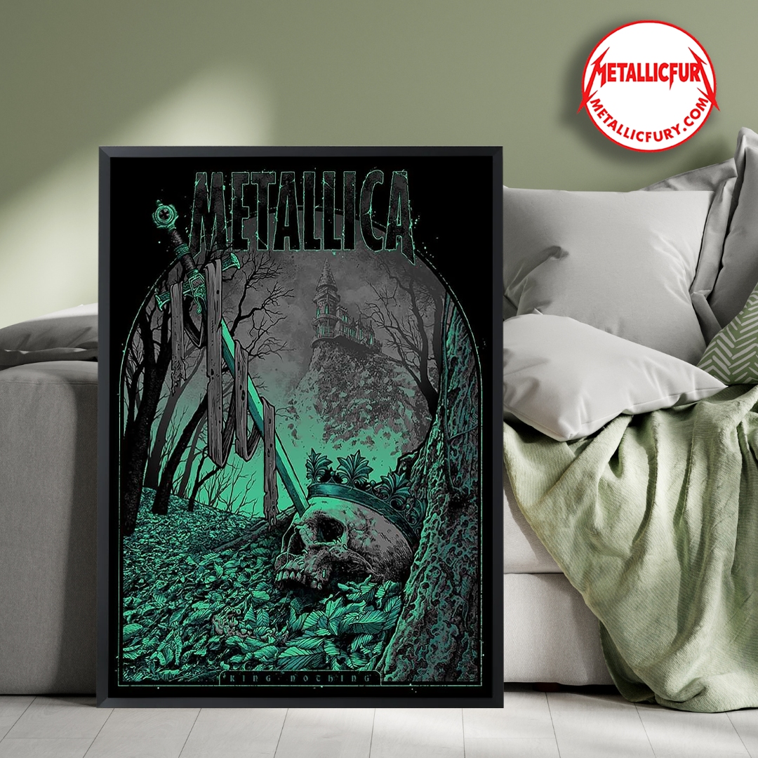 Metallica King Nothing Poster Dark Forest Skull Artwork 1