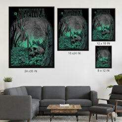 Metallica King Nothing Poster – Dark Forest Skull Artwork – Limited Edition Wall Decor