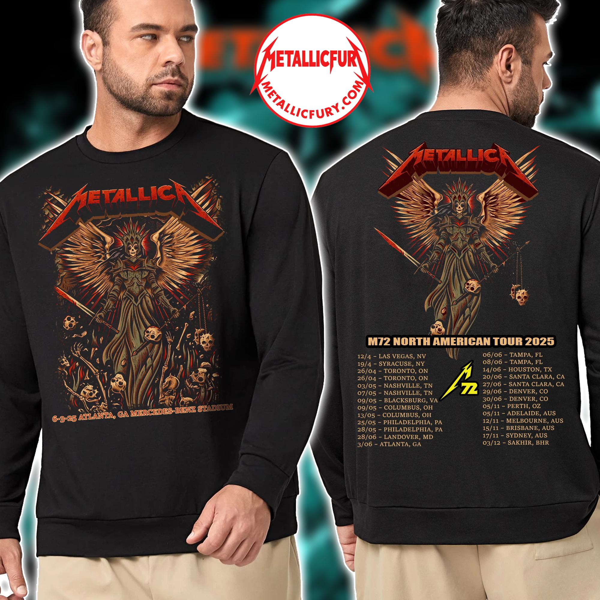 Metallica M72 Atlanta 2025 Sweater – June 3 2025 – Mercedes-Benz Stadium – Official Event Artwork