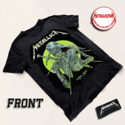 Front view of Metallica M72 Clisson 2024 T-Shirt – June 29, 2024 – Hellfest at Val de Moine, France – Official Festival Event Artwork