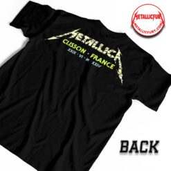 Back view of Metallica M72 Clisson 2024 T-Shirt – June 29, 2024 – Hellfest at Val de Moine, France – Official Festival Event Artwork