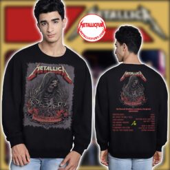 Metallica M72 Landover 2025 Sweater – May 28 2025 – Northwest Stadium – Chained Skeleton Artwork