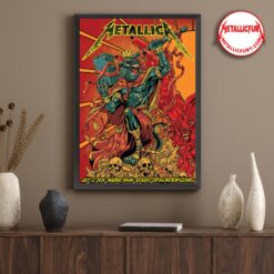 Metallica M72 Madrid Night 1 Poster – Estadio Cívitas Metropolitano, July 12 2024 – Official Event Artwork