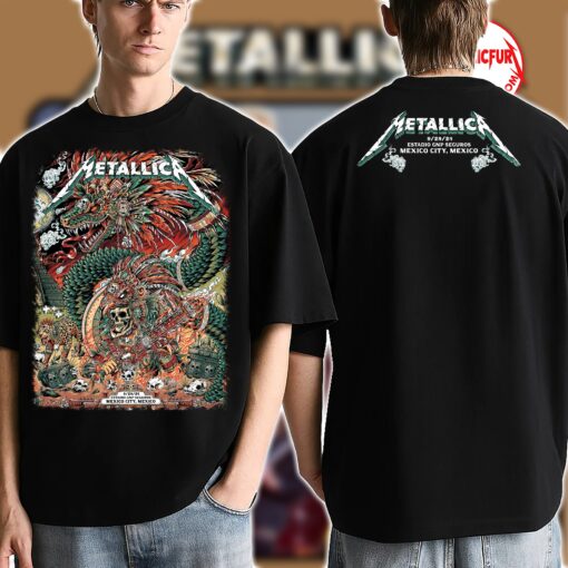 Metallica M72 Mexico City Night 4 T-Shirt – September 29, 2024 – Foro Sol, Mexico – Official Event Artwork