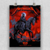 Metallica M72 Perth 2025 Poster – Death Rider Artwork – November 1, 2025 – Optus Stadium, Australia – Canvas Wall Art for Home Decor