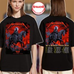 Metallica M72 Perth 2025 Two-Sided T-Shirt – November 1, 2025 – Optus Stadium, Australia – Death Rider Artwork – Official Event Design