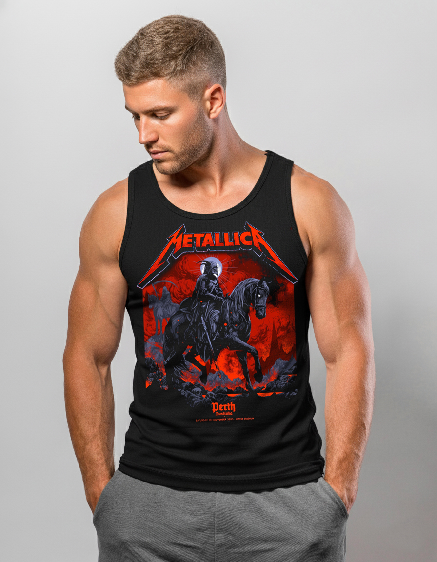 Metallica M72 Perth 2025 Tank Top November 1 2025 Optus Stadium Australia