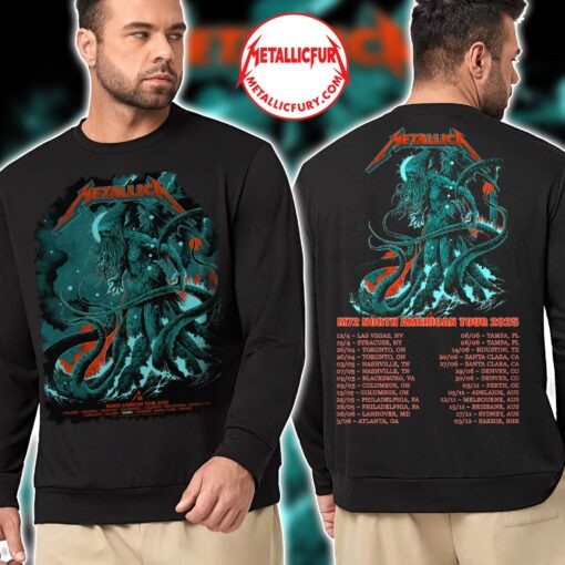 Metallica M72 Tampa 2025 Sweater – June 6 & 8 – Raymond James Stadium – Cthulhu Artwork