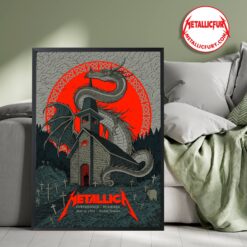 Metallica M72 Tour Copenhagen Night 2 Poster – Parken Stadium – June 16 2024 – Official Event Artwork