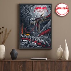 Metallica M72 Tour Minneapolis Minnesota Night 2 August 18 2024 U.S. Bank Stadium Poster 3