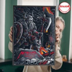 Metallica M72 World Tour 2024 Minneapolis Night 1 Poster – August 16, 2024 U.S. Bank Stadium – Exclusive Collectible Artwork